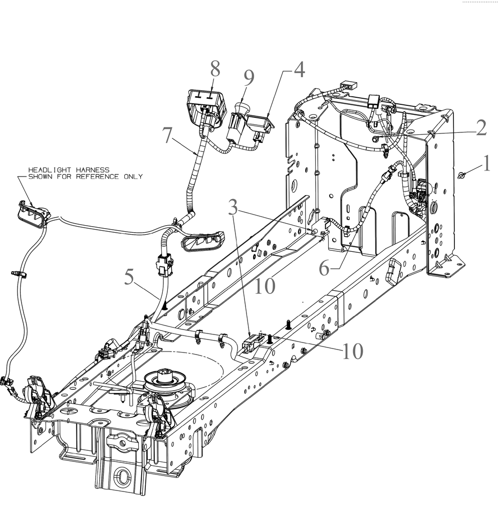 Electrical Diagram and Parts List for XT1-GT50KH (14BQA3CQ010)(2021) Cub Cadet Lawn Tractor